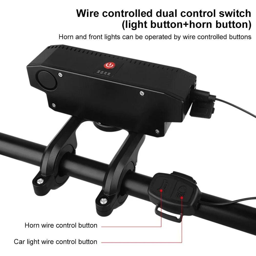 USB Перезаряжаемый Велосипедный Звонок Свет Высокая Яркость Велосипедные Фары Велосипедный Передний Свет Ночь