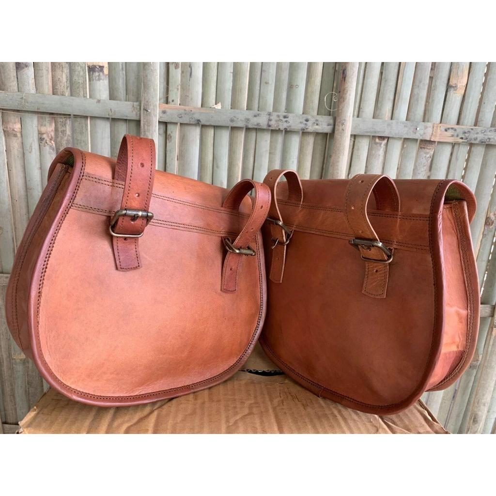 Мотоциклетные седельные сумки из козьей кожи, седельная сумка, багажная сумка, несколько отделений