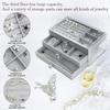 3-Layer Drawer Storage Box High-Capacity Earrings Necklaces Storage  Countertop Display