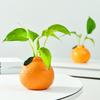 Orange Fruit Shaped Vase Reproduction Enamel Vase Desktop Art Vase Desktop Decoration Bouquet Centerpiece