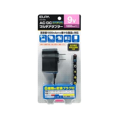 AC-DC Универсальный Адаптер Преобразователь AC100V 50/60Hz Номинальная Выходная Мощность: DC9V/1000mA приблизительно. 1,8 м ACD-090S