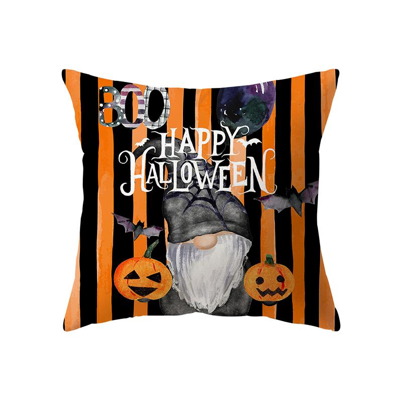 Alphabet Pumpkin Throw Pillow Cover Halloween Theme Series Throw Pillow Cover Sofa Chair Bed Cushion Cover Home Decor