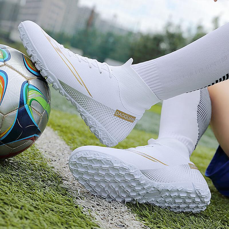 Футбольные тренировочные кроссовки AG с высоким верхом, размеры 45-47, для мужчин, женщин и детей