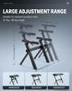 Электронная клавиатура пианино Donner Регулируемая высота Совместимость с электронными клавишами Подходит для классной комнаты DKS-100 Z-образная стойка, складная, 55-85 см,