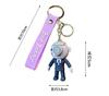 Cuphead Keychain Anime Cartoon Mugman Figures Doll Skibidi Toilet Man Keyring Pendent Car Key Chains Kids Toys Christmas Gifts