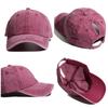 Spring Summer Baseball Cap Washed Retro For Women Ponytail Curved Brim Sun Hat Street Sport Hip Hop Cap Visor Mother's Day Gift