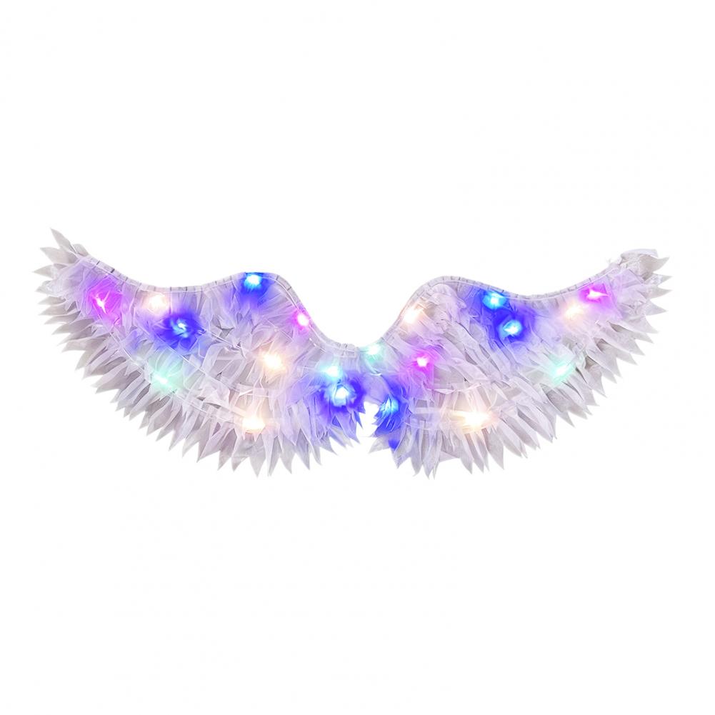Adults Kids Angel Wings Colorful Wings Costume with Elastic Straps for Halloween Christmas Cosplay Party