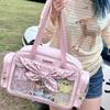Сумки с вставками в горошек и бантом для женщин Прозрачный Ita Sac Femme Сумка через плечо под мышку Оригинальные Милые Bolsos mujer Bolsas Bolsa