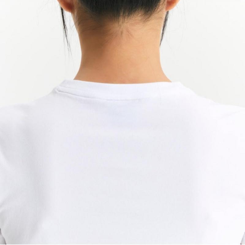 New Balance Футболка Rqk Nbnee2w422 10 женская S полуобрезанная облегающая футболка с коротким рукавом тонкая