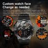 2025 New Military Edition Smart Watch Men 1000mAh Battery 1.7-inch AMOLED HD Display Bluetooth Call Clock Smartwatch LED Flashlight