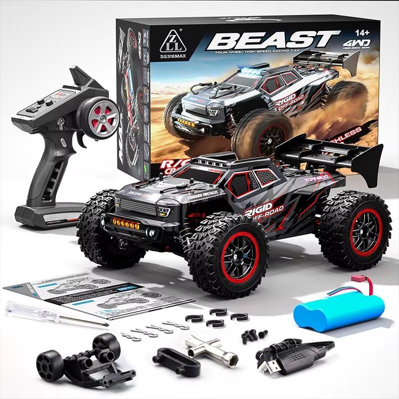 ZLL SG316 MAX 4WD Радиоуправляемая машина Бесколлекторный двигатель 80 км/ч Профессиональные гонки 2.4G Высокоскоростные Внедорожные Дрифт-машины Машины на дистанционном управлении Игрушки
