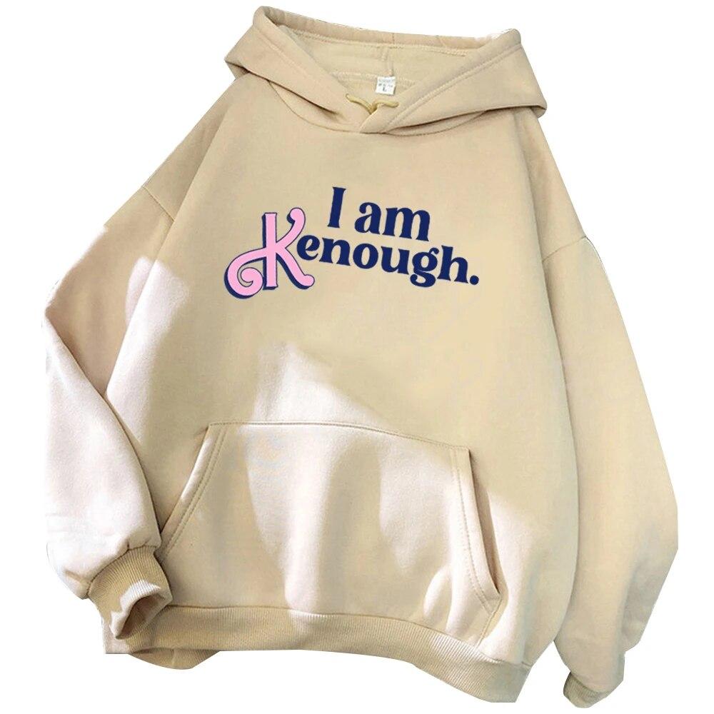 Толстовка I Am Enough, пуловер в стиле Харадзюку, толстовка I Am Kenough, уличная одежда унисекс унисекс