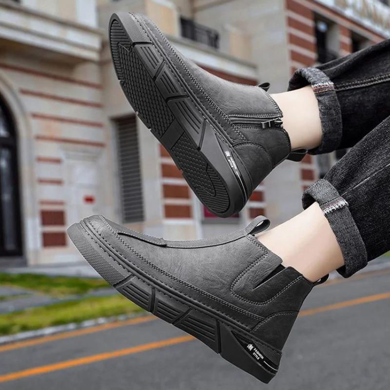 Fashion Outdoor Hiking Boots for Men Retro Non Slip Offers Offer Trendy 2025 Man Shoes Casual Low Price Comfortable Cheap Vintage New