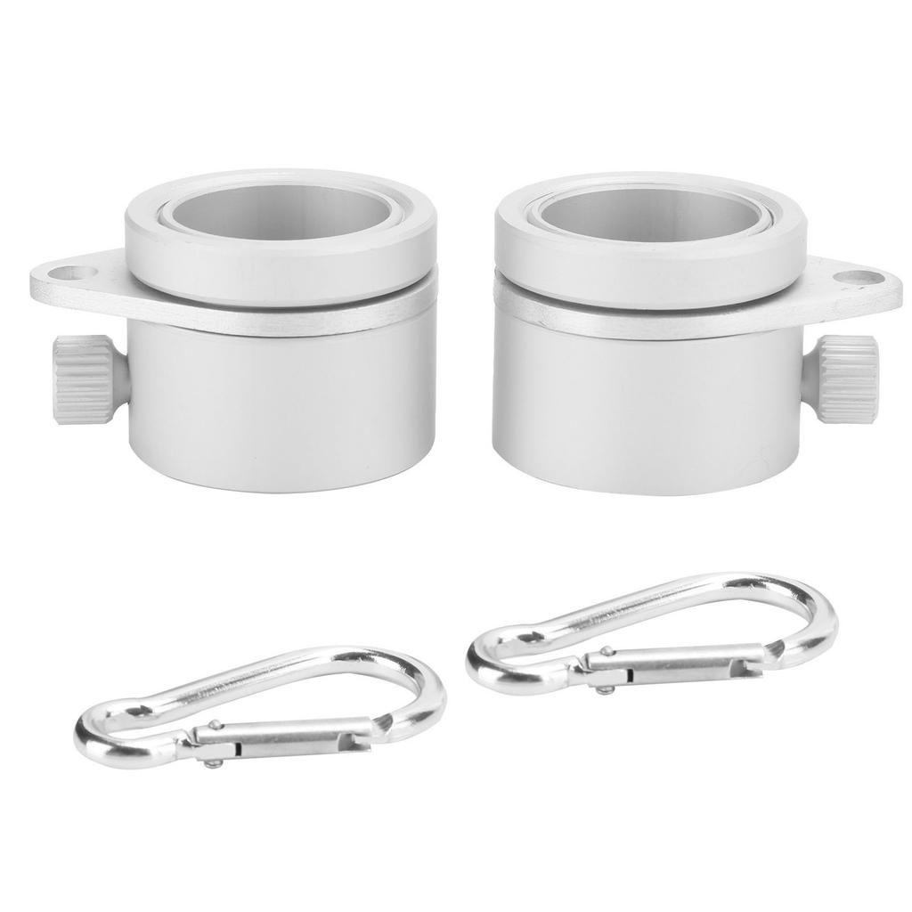 2 шт. 1-дюймовые вращающиеся кольца для крепления флагштока, алюминиевый сплав, зажим для флагштока с регулируемым винтом