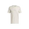 Letter Logo Print Casual Sports Short Sleeve T-shirt Men Tops Beige IB9425