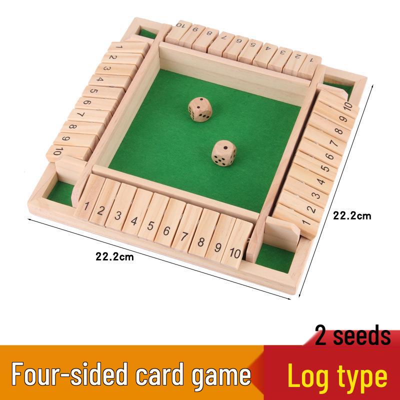 Детская карточная игра с перекидыванием чисел: Образовательные, Развлекательные, Четырехсторонние настольные и реквизит для питьевой игры для вечеринок