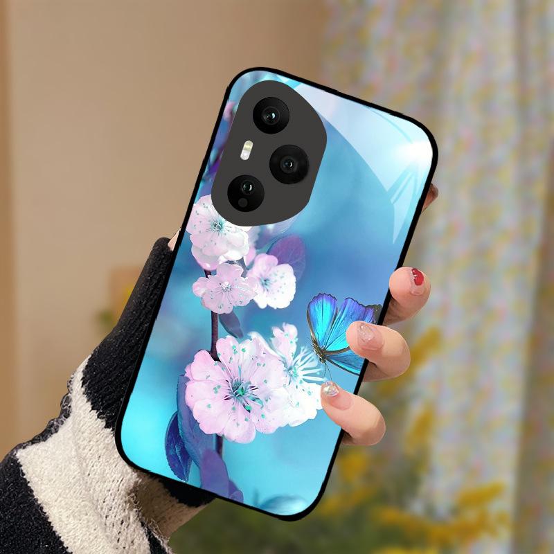 Закаленное Стекло Чехол Для Телефона Для Honor 400 Pro Honor400 Lite 5G Чехол Роскошный Расписной Жесткий ПК Fundas Ударопрочный Защитный Корпус