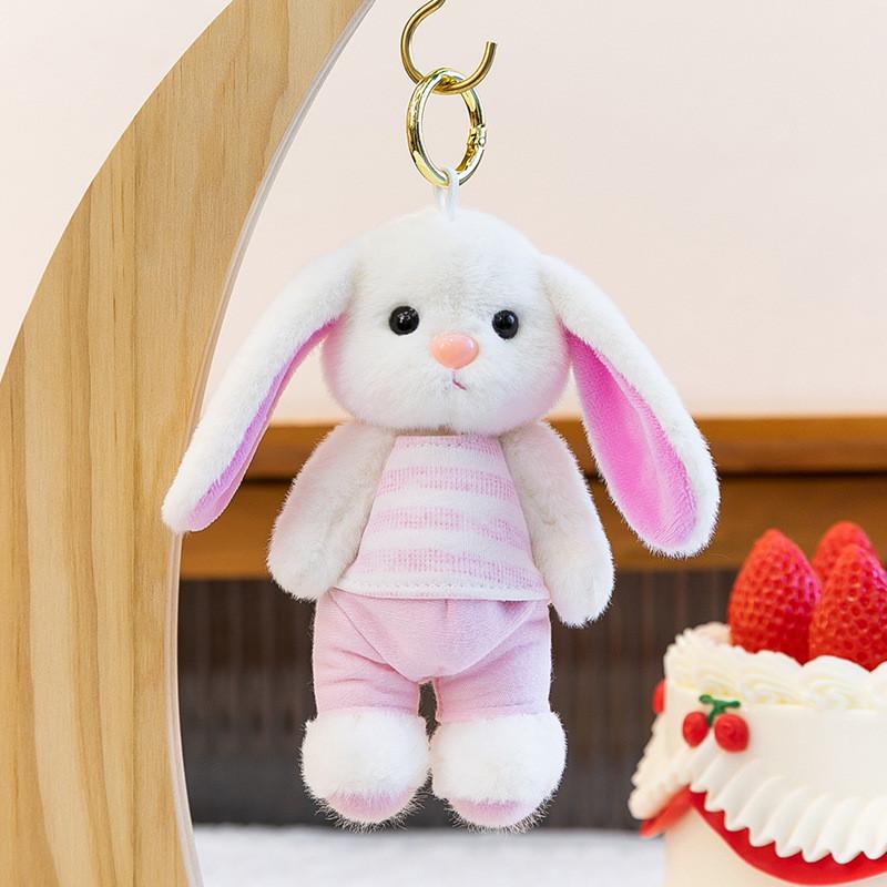 Cartoon Animal Plush Toy Keychain With Soft Fabric For Bag Decor And Collectible Gifts