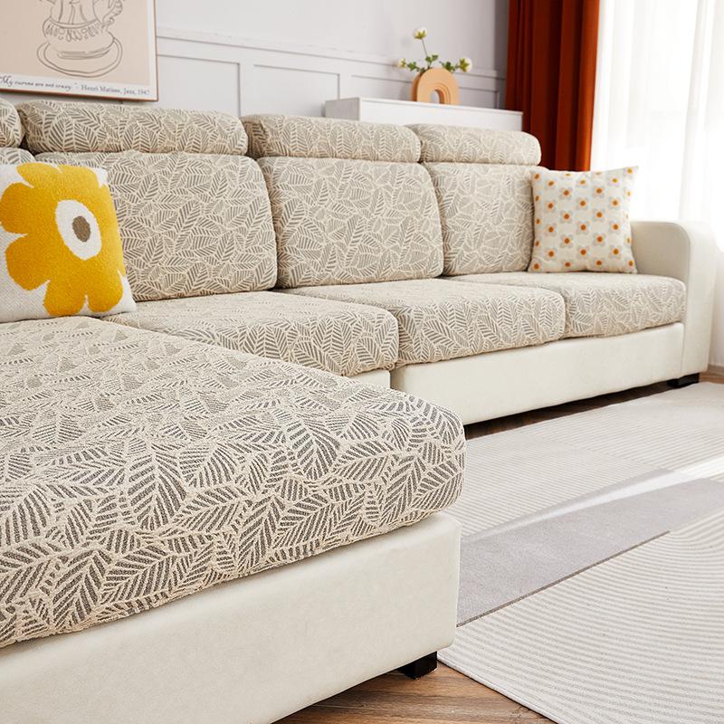 Высоковесный утолщенный жаккардовый четырехсезонный эластичный чехол для дивана с полной оберткой, универсальный чехол для подушки, комбинированный диван