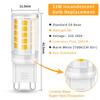 3/8 Pack G9 LED Bulb Light 3W AC 220V LED Spotlight Corn Lamp No Flicker Warm White LED Home Chandelier Replace Halogen Light