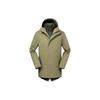 Solid Color Outdoor Detachable Cotton Lining Windproof Breathable 3-In-1 Jacket Men Jackets Green A2HGJ-590