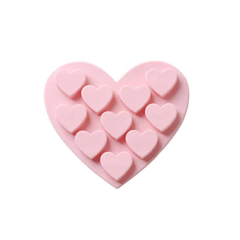 10 Even Small Love Silicone Handmade Soap Cake Mold DIY Chocolate Mold Baking Mold Ice Grid Mold
