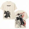 Zaraki Kenpachi BLEACH Аниме Футболка для Мужской Одежды Манга Y2k Оверсайз Футболка Хлопок Повседневные Футболки Топы