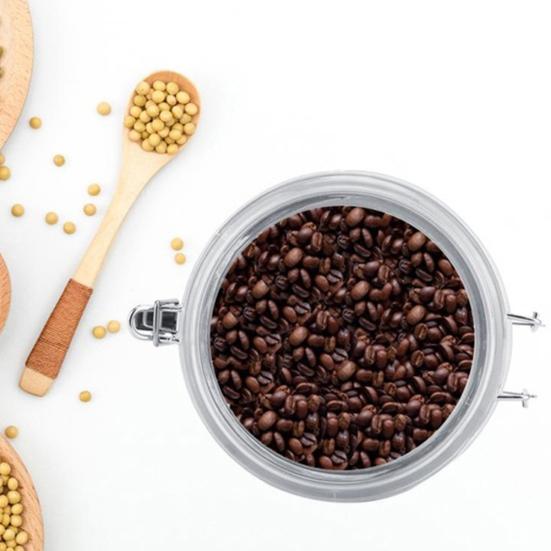 Airtight Stainless Steel Jar Canister Coffee Flour Sugar Tea Container Holder