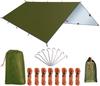 Водонепроницаемый тент для кемпинга, веревка с чехлом для хранения 3 размеров XL, брезент, тень, брезент, компактный, легкий, многофункциональный, колышки, в комплекте,