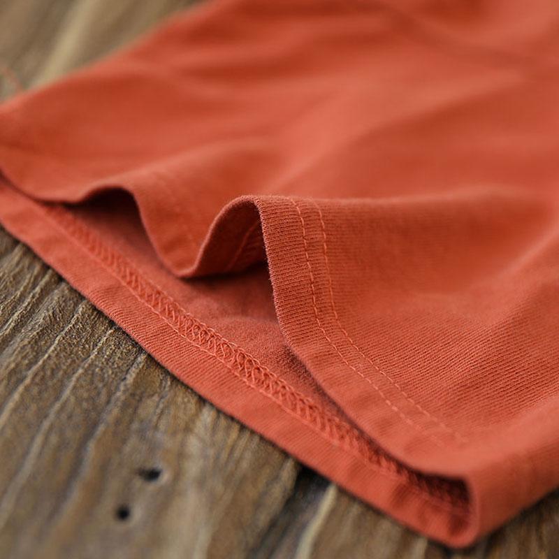 Футболка из 100% хлопка с короткими рукавами, женская свободная хлопковая летняя футболка большого размера с цветным контрастом, винтажный арт-топ женский