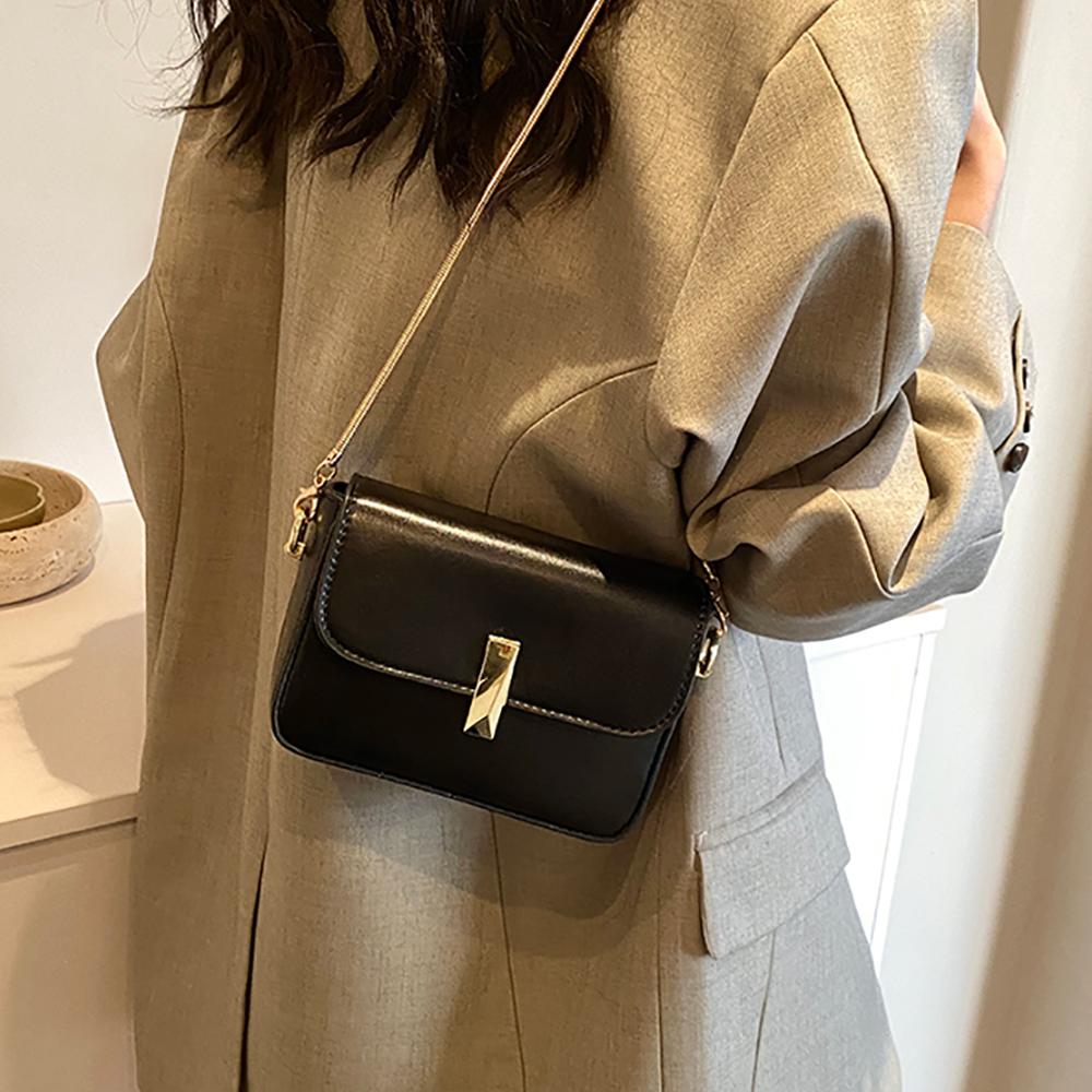 Модная маленькая квадратная сумка для женщин, летние новые универсальные сумки через плечо с цепочкой, текстурированные сумки из искусственной кожи на одно плечо под мышкой