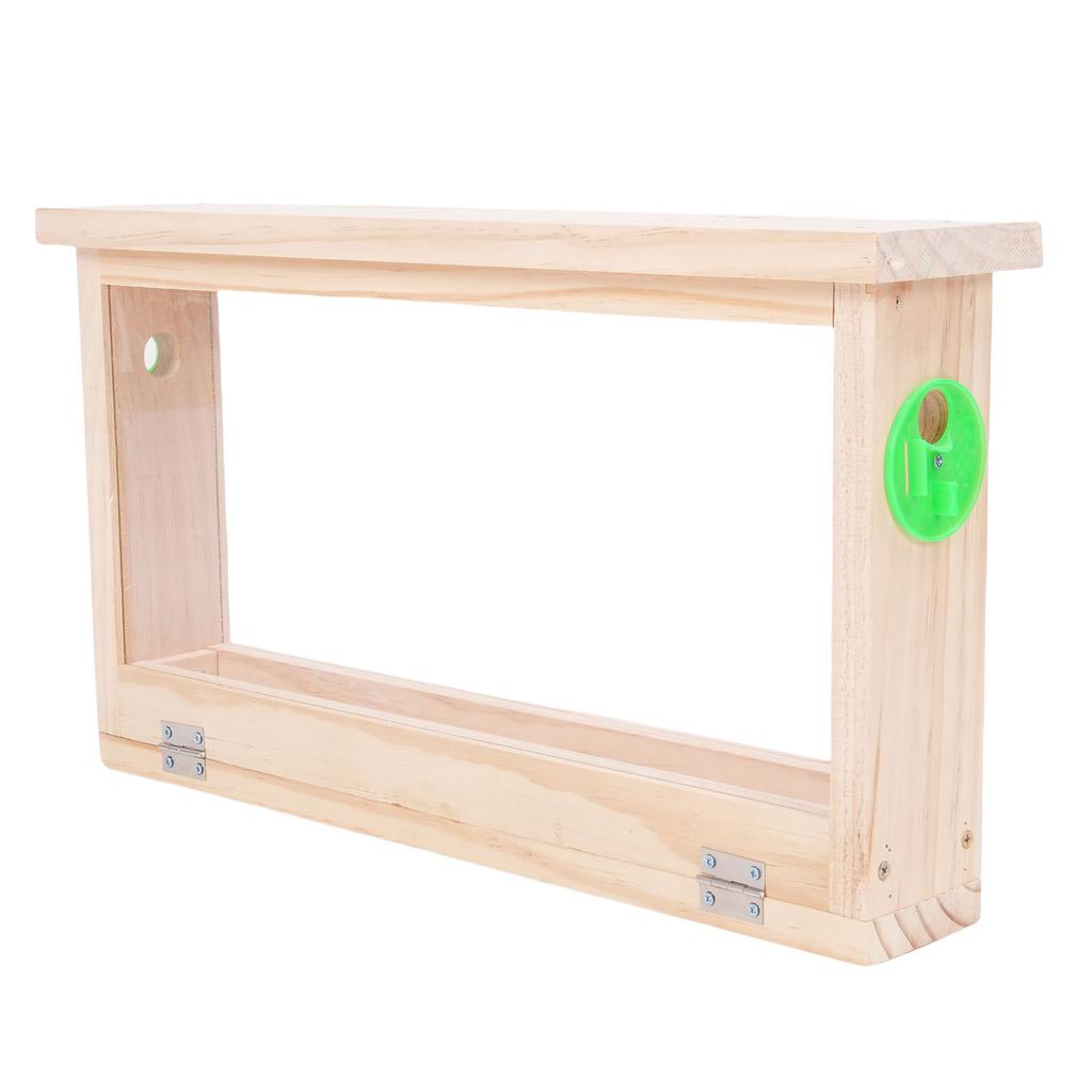 Ящик для разведения пчел, двухсторонняя акриловая доска, деревянный ящик для наблюдения за пчелиным ульем с вентиляционными отверстиями, пчеловодство