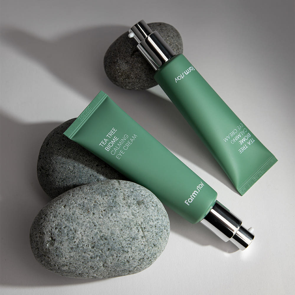 Farmstay Tea Tree Biome Calming Eye Cream 50ml Tea Tree Centella Bifida Panthenol Soothing Anti-Wrinkle Eye Care
