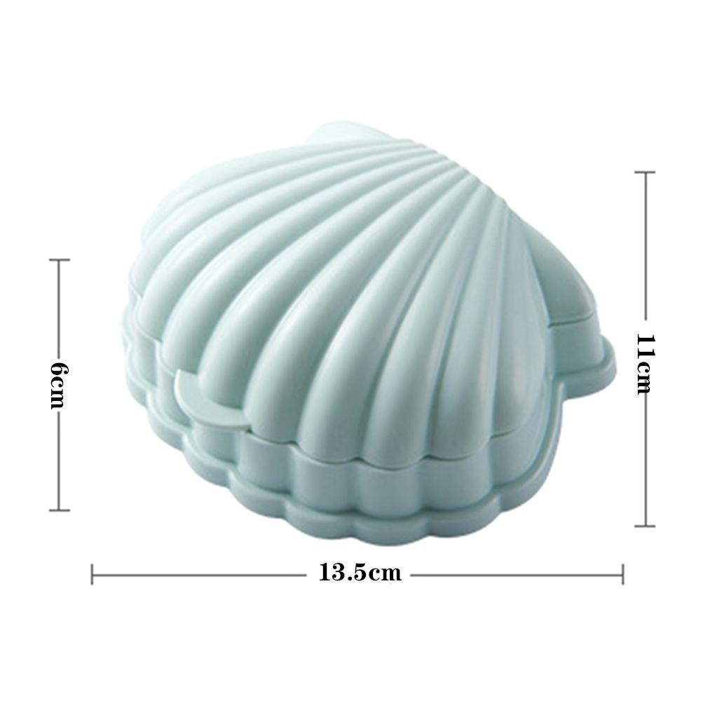 Home Travel Bathroom Accessories Container Shell Shape Storage Case Soap Box Soap Dish Drain Rack