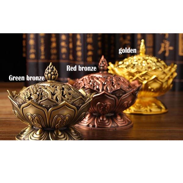 Creative Lotus Incense Smoke Cone Aroma Burner Holder Home Decor