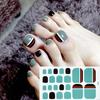 Heart Moon Leaf Waterproof Toe Nail Stickers Full Cover Decals Adhesive Wraps