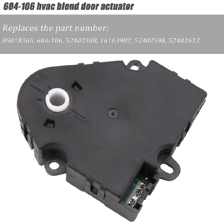 HVAC Heater Blend Door Actuator for 1500 2500 3500 89018365, 604-106, 52402588