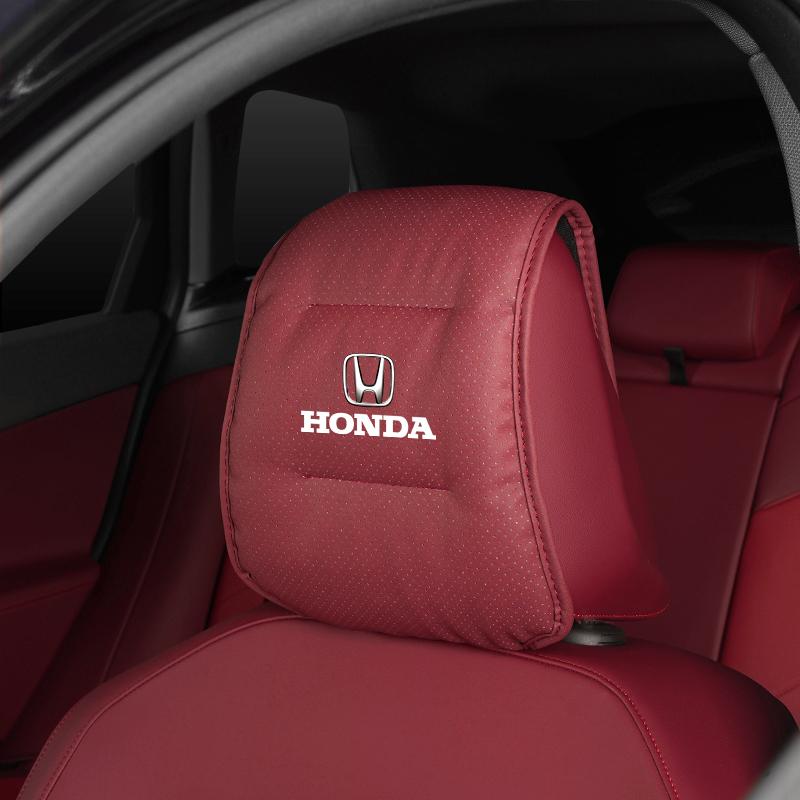 wsdh6 Car Seat Headrest Cover Luxury Suede Protective Cushion For Honda CR-V Accord Civic HR-V Pilot Odyssey Fit Jazz Vezel CITY Freed