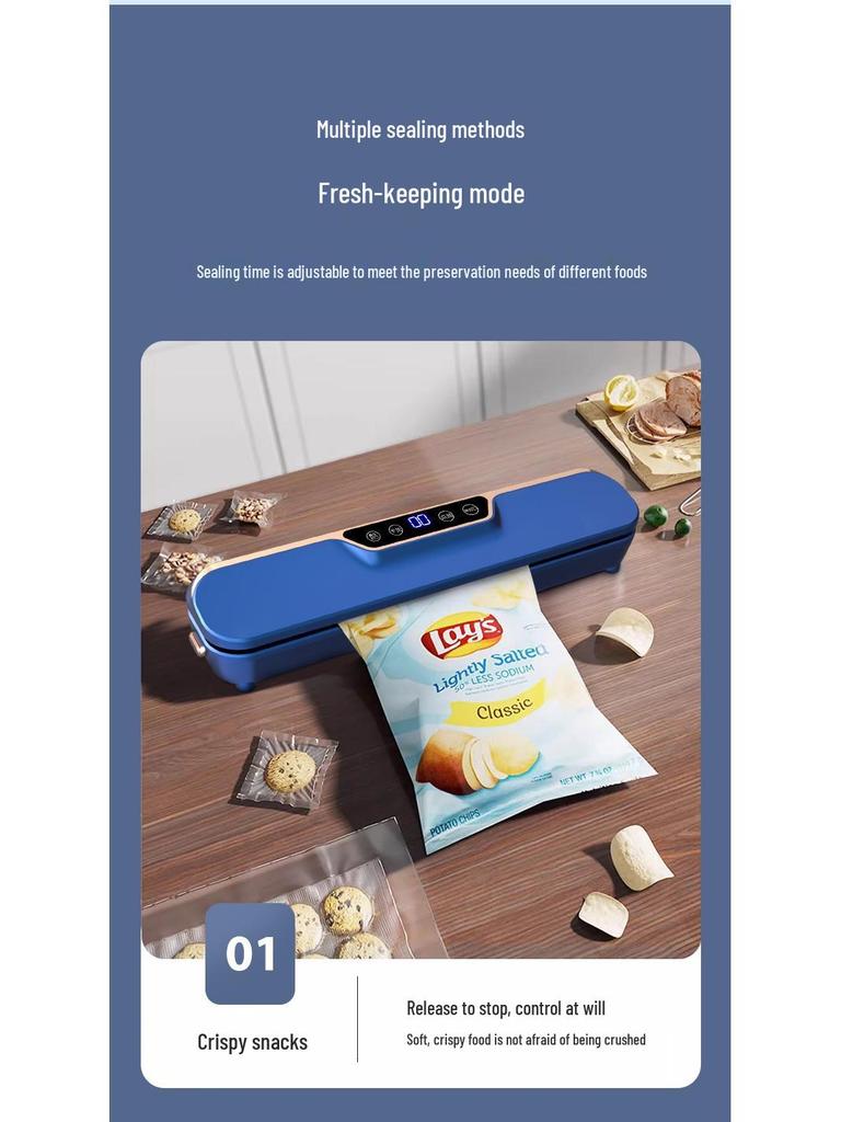Портативный мини вакуумный упаковщик для сохранения продуктов