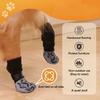 4Pcs Non-Slip Dog Socks with Silicone Grippers Licking Paws Prevention Adjustable Strap
