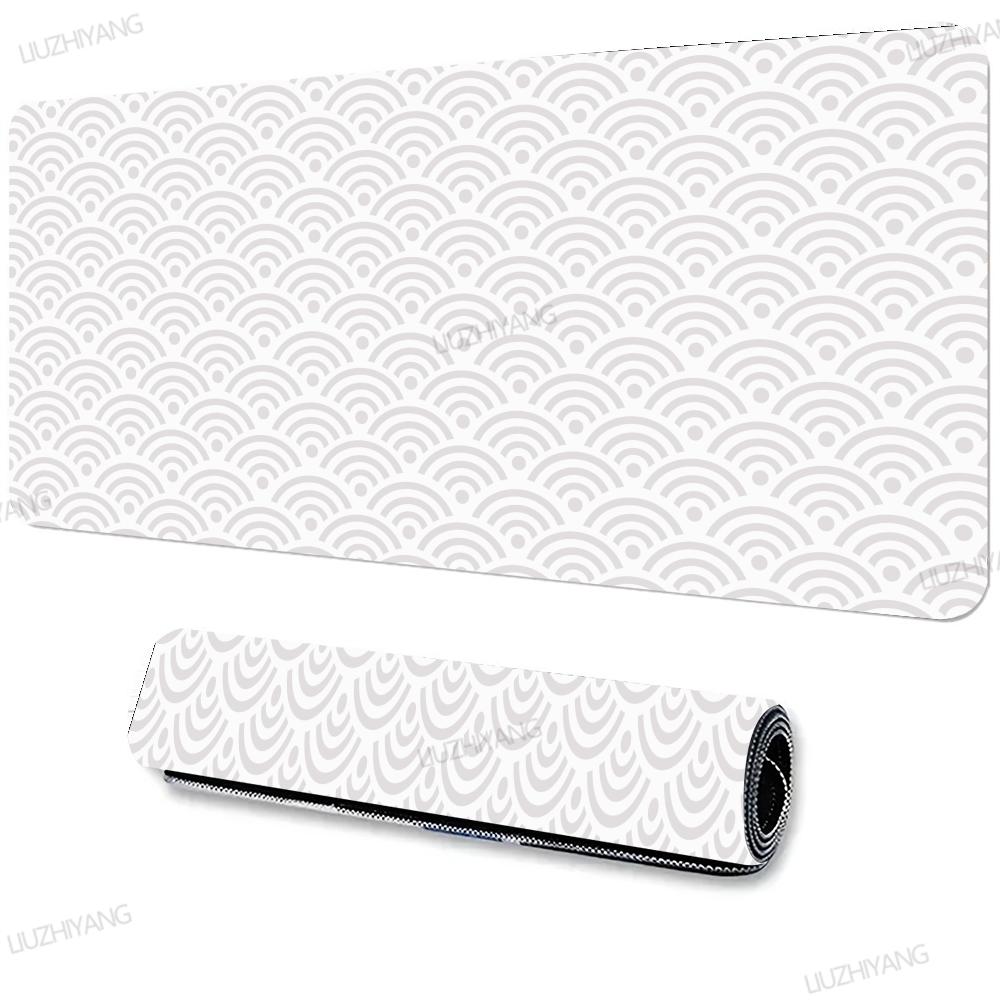 Black And White Gamer Mouse Pad XXL Gaming Mousepad Large Office Carpet Desk Mat Laptop Gaming Mats Desk Accessories Game Pads