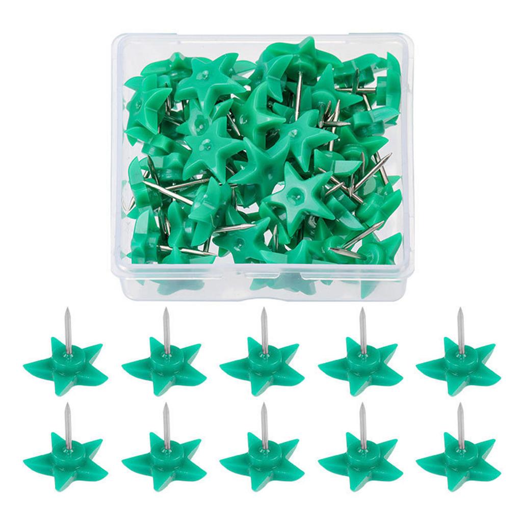 50Pcs Push Pins Decorative Map Pins Cork Notice Board Thumb Tacks for Bulletin Board Fabric Marking Picture Hanging