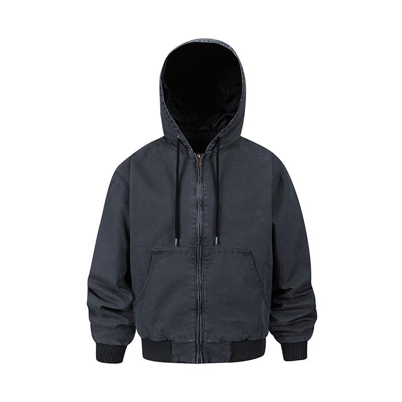 Весенне-осенняя ретро-кардиган куртка, свободная куртка с капюшоном, мужская толстовка