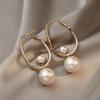 Korean High-End Pearl Design Earrings - S925 Silver