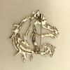 Simple Zodiac Horse Pin Zinc Zinc Alloy New Year Chest Flower Hollow Horse Brooch  Year of The Horse