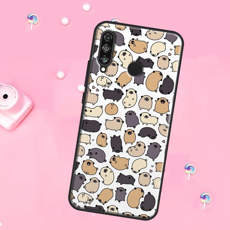 Funny Pug Dog For Huawei Nova 10 9 SE 3i 7i 8i 11i 12i Y73 Y90 Y70 Y72 Y61 Y91 P60 Pro P30 P40 Lite Case