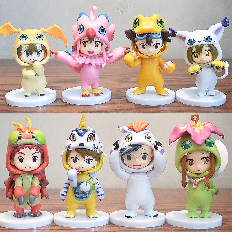Digimon Adventure Figure Candy Toys Agumon Gabumon Patamon Gatomon Action Figure Model Collectible Doll Ornament