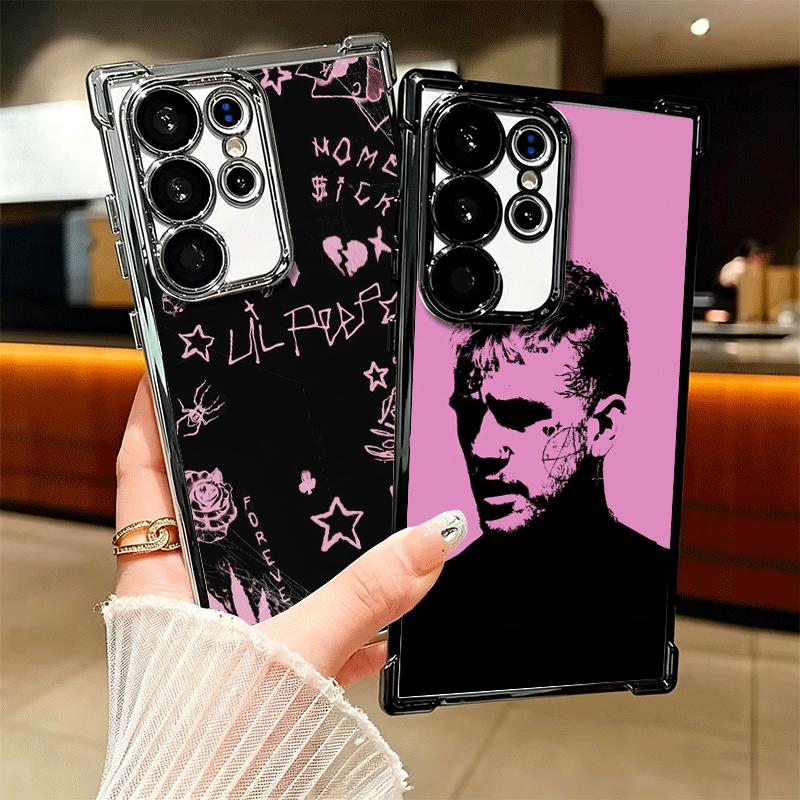 Чехол для телефона Lil Peep Hellboy Love с покрытием для Samsung Galaxy S24 S25 FE S26 Edge S23 Ultra S22 S21 Plus S20 Противоударный с подушкой безопасности