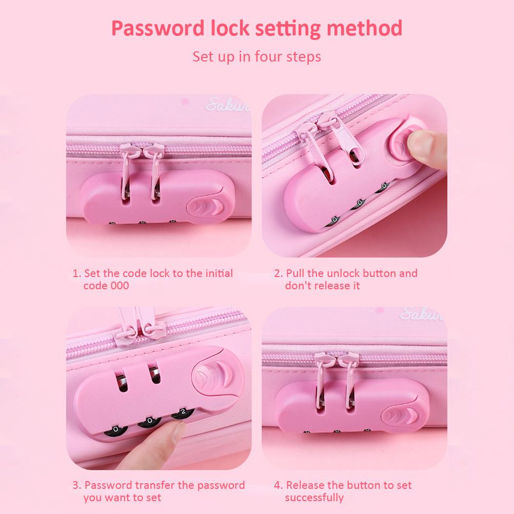 Пенал-бокс большой вместимости с замком, противокражный пенал, школьный пенал