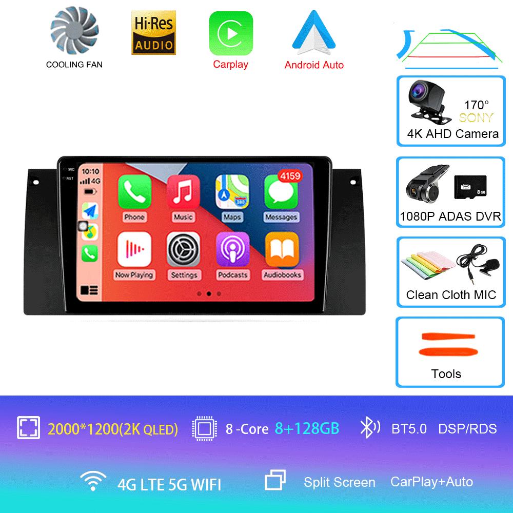 Android Автомагнитола 14 Для BMW X5 E39 E53 1999 - 2006 Мультимедийный Видеоплеер Стерео Навигация GPS Нет 2din 2 дин dvd